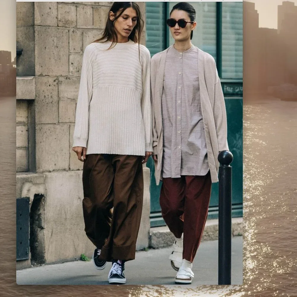 Roucha Penet Wide Leg Twill Cuffed Pant - Picture 3 of 12